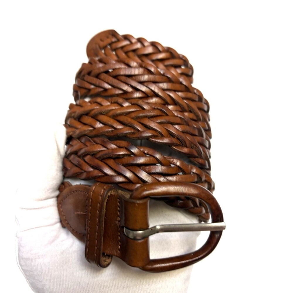 Argentina Woven Braided Genuine Leather Belt Size 34 Unisex Western Rodeo
